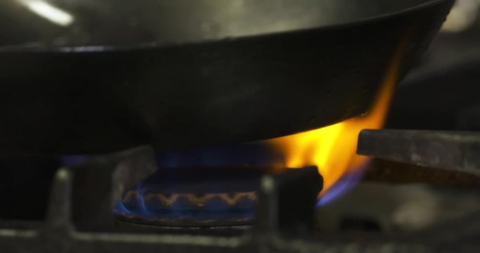 feu au gaz en gros plan