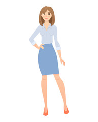 business woman isolated