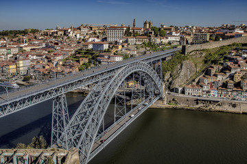 The Bridge of The City Of Porto Portugal 