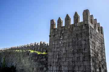 Ancient Wall in The City Of Porto Portugal 