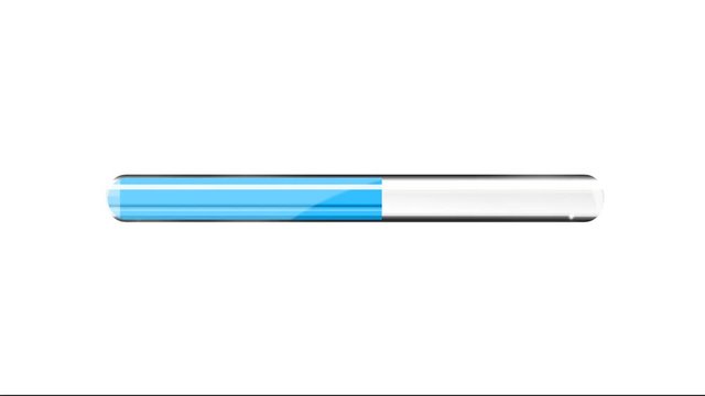 uploading blue bar