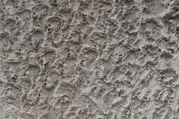 closeup texture of decorative plaster on the wall