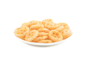 Salty Wheels Snack isolated on White Background