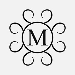 Vintage ornamental monogram