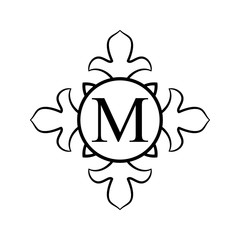 Vintage ornamental monogram