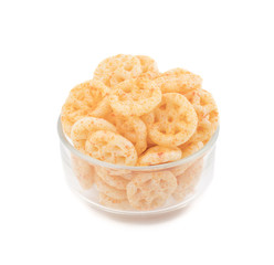 Salty Wheels Snack isolated on White Background