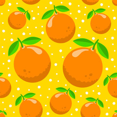 Pattern with oranges