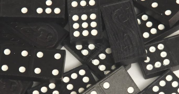 Black Wooden Dominos - Rotating