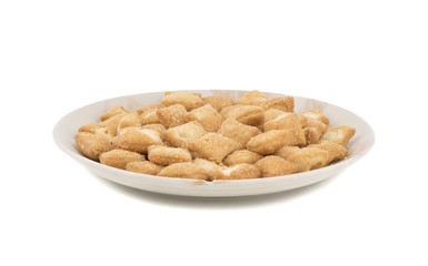 Indian Traditional Tea-Time Snack Shakkar pare Also Know as Shakkarpare, Shakarpali, Shakkar Para, or Shankarpalli is a Snack Typically Made in India During Diwali or Christmas.