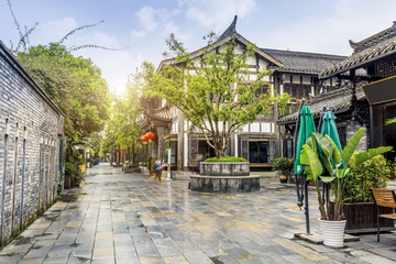 Ancient streets and dwellings in Chengdu