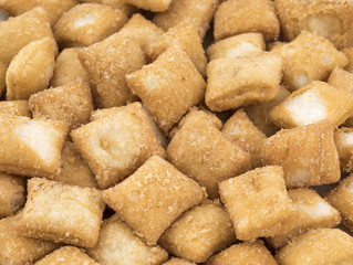 Indian Traditional Tea-Time Snack Shakkar pare Also Know as Shakkarpare, Shakarpali, Shakkar Para, or Shankarpalli is a Snack Typically Made in India During Diwali or Christmas.