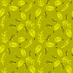 Watercolor floral pattern, delicate flowers. Seamless summer print for fabric, textile, wrapping, wallpaper, background. Vintage botanical set. Wedding, holiday, birthday. Bright botanical colllection