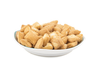 Indian Traditional Tea-Time Snack Shakkar pare Also Know as Shakkarpare, Shakarpali, Shakkar Para, or Shankarpalli is a Snack Typically Made in India During Diwali or Christmas.