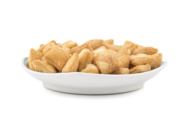 Indian Traditional Tea-Time Snack Shakkar pare Also Know as Shakkarpare, Shakarpali, Shakkar Para, or Shankarpalli is a Snack Typically Made in India During Diwali or Christmas.