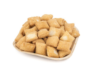 Indian Traditional Tea-Time Snack Shakkar pare Also Know as Shakkarpare, Shakarpali, Shakkar Para, or Shankarpalli is a Snack Typically Made in India During Diwali or Christmas.