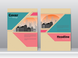 Book Cover with Business City Background
