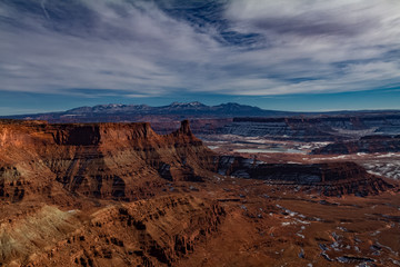 Fototapeta na wymiar Spectacular winter view of Dead Horse Point State Park in Utah, USA.