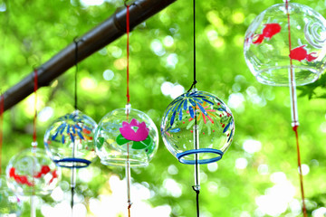 Naklejka premium 風鈴