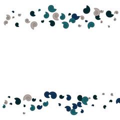 Festive Background with Colorful spirals. Trendy Pattern for Postcard, Print, Banner or Poster. Pretty spirals For Party Decoration, Wedding, Birthday or Anniversary Invitation. Vector