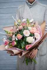 nice bouquet in the hands