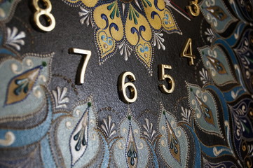 Black round handmade mandala watches