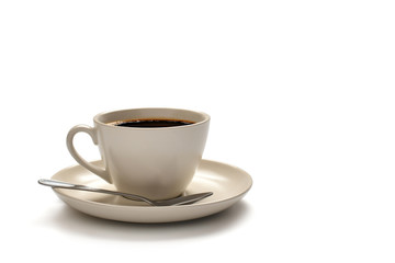 Cup of coffee isolated on white background