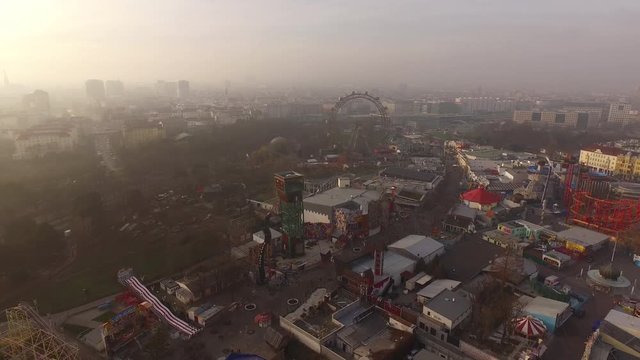 Aerial shot of Prater