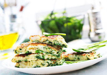 omelette with spinach