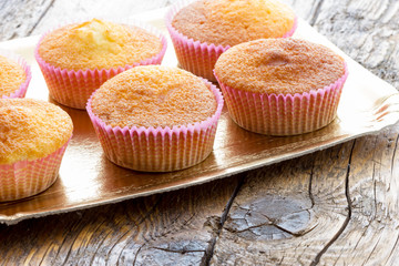 Sweet donuts with icing sugar