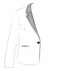 A jacket. The outlines of the jacket. clothing