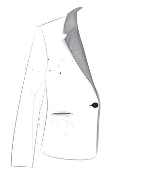 recommend clip art: A jacket. The outlines of the jacket. clothing
