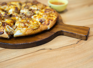 pizza with seafood