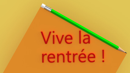 Rentrée des classes en flatdesign