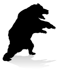Bear Grizzly Silhouette