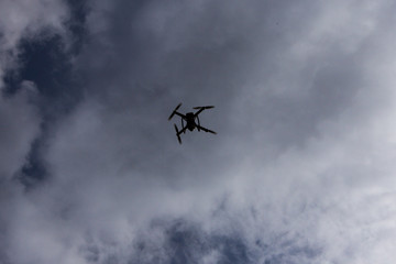 soaring high in the sky quadrocopter