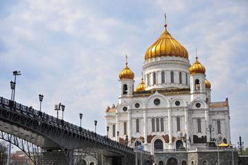 Fototapeta na wymiar Cathedral of Moscow city