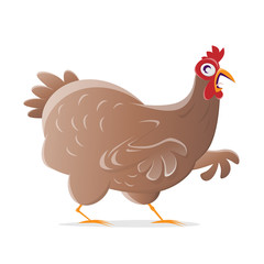 funny cartoon chicken