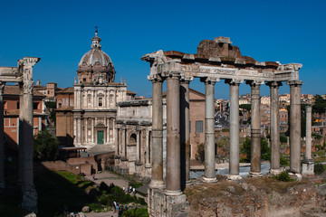 Fototapeta na wymiar Forum Romain - Rome - Italie