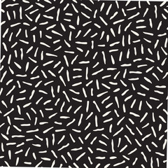 Seamless abstract geometric pattern in retro memphis style. Scatteres shapes vector background.