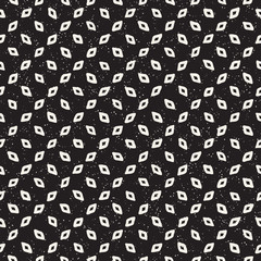 Hand drawn lines seamless grungy pattern. Abstract geometric repeating texture in black and white.