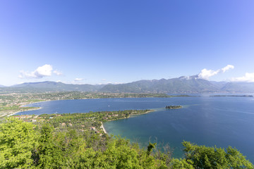 Fototapeta premium Ausblick Rocca di Manerba Gardasee
