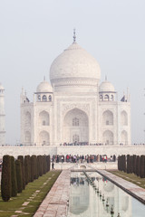 Fototapeta na wymiar View of the Taj Mahal, Agra, Uttar Pradesh, India