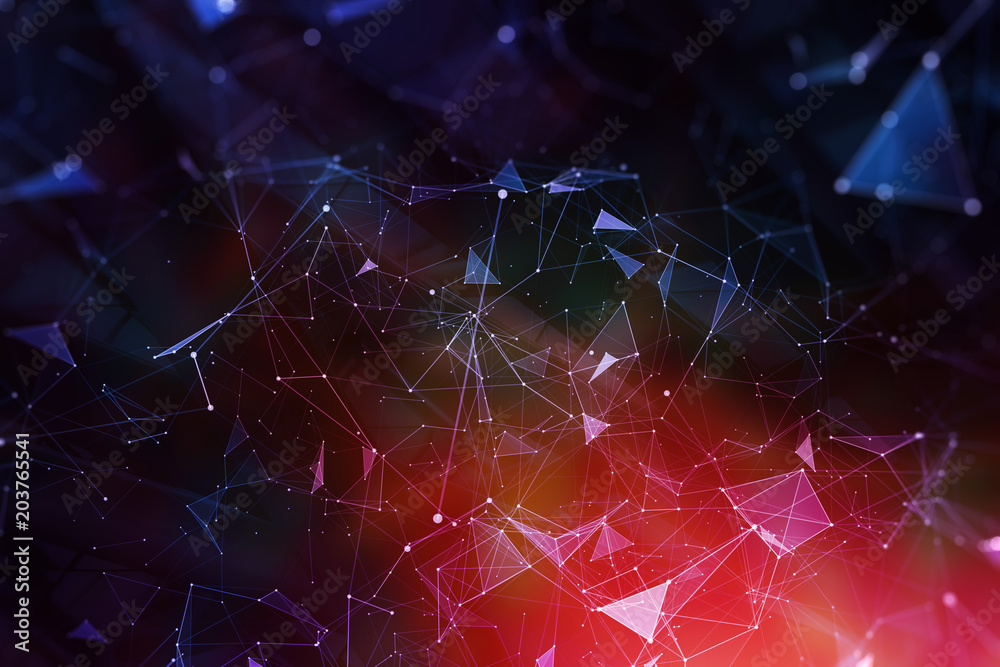 Canvas Prints abstract polygonal backdrop