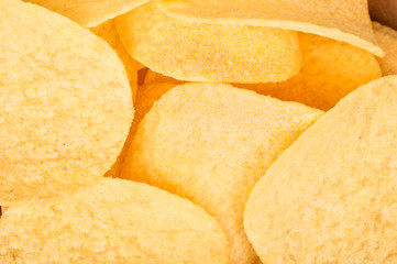 Potato chips with cheese