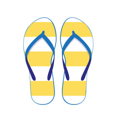 weiß und gelb gestreifte flipflops
