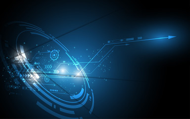 Abstract technology background Hi-tech communication concept innovation background vector illustration