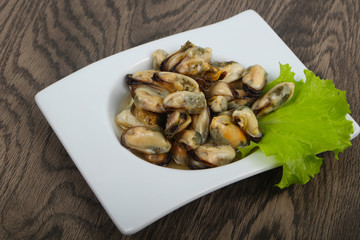 Pickled mussels