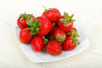 Strawberry in the bowl