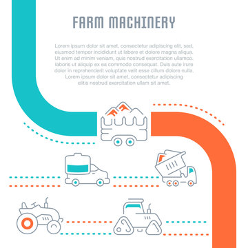Website Banner and Landing Page of Farm Machinery.