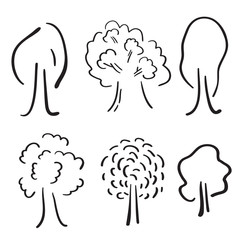 Tree icon set